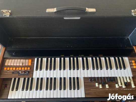 Hordozható húzóregiszter 2manuálos Elka X55 elektromos orgona hammond