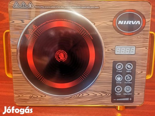 Hordozható infravörös főzőlap 2200W modern üvegkerámia dizájn
