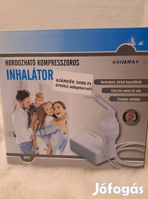 Hordozható kompresszoros inhalátor, porlasztó Új