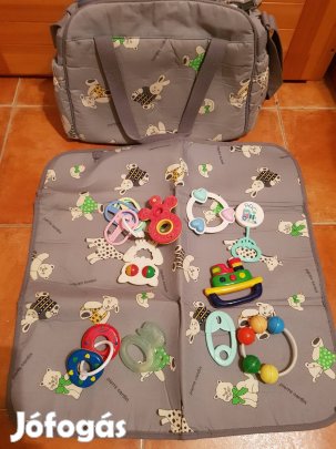 Hordozható pelenkázó+ játékok