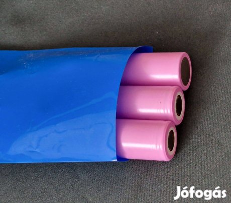 Hőre zsugorodó cső, Zsugorcső 30-75mm 18650 akku pack készítéséhez