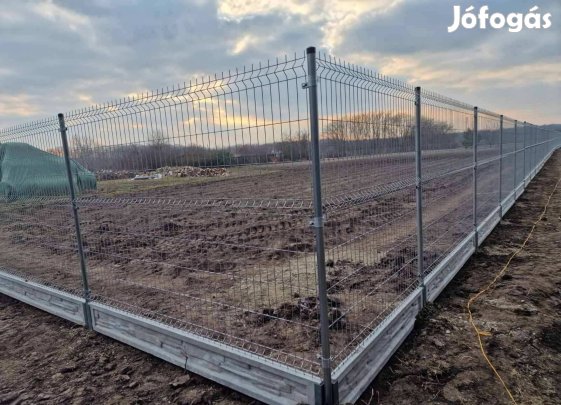 Horganyzott 3D 103x250 cm táblás paneles kerítés gyártótól eladó