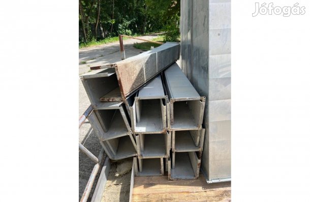 Horganyzott acél "U" profilok / Nyitott légtechnikai csatornák eladók