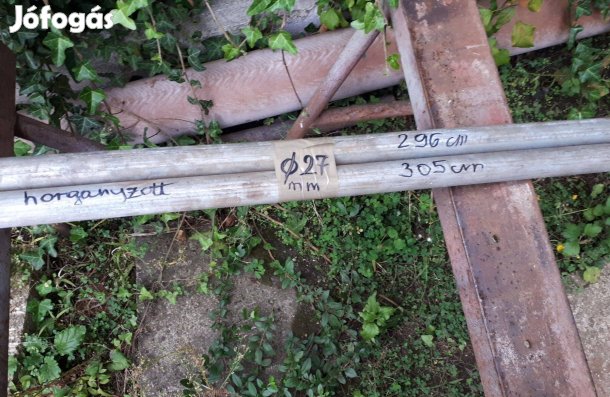 Horganyzott cső 27 mm-es külsővel eladó !