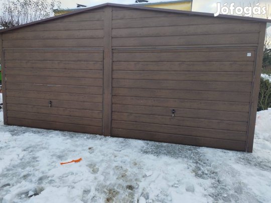 Horganyzott lemezgarázs 6x6-os
