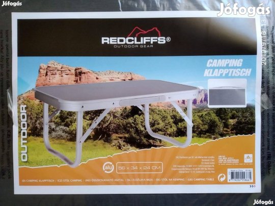 Horgász asztal kemping asztal 56x34x24 cm