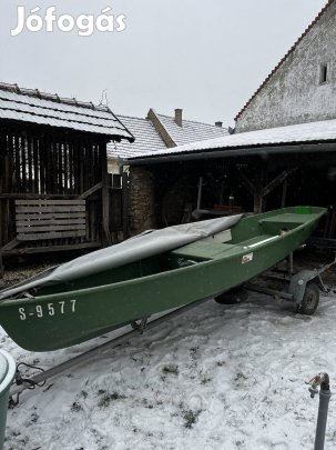 Horgászcsónak+ szállító utánfutó érvényes műszakival