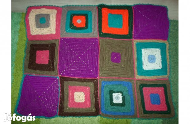 Horgolt babatakaró, babakocsi-takaró