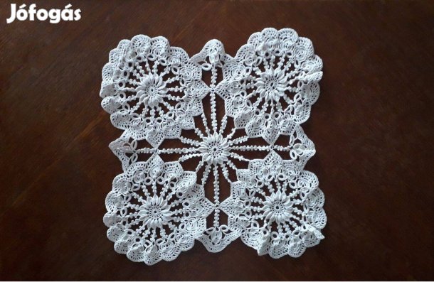 Horgolt csipketerítő 40*40 cm hibátlan foltmentes_