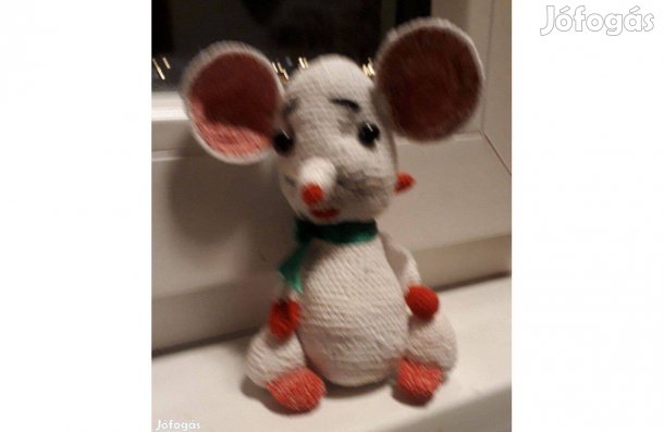 Horgolt egér eladó