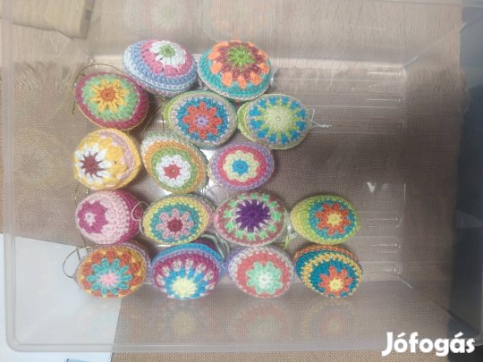Horgolt húsvéti tojások (utolsó darabok)