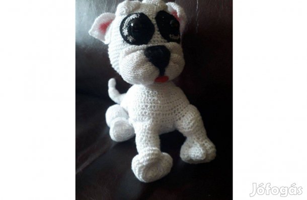 Horgolt kutya eladó