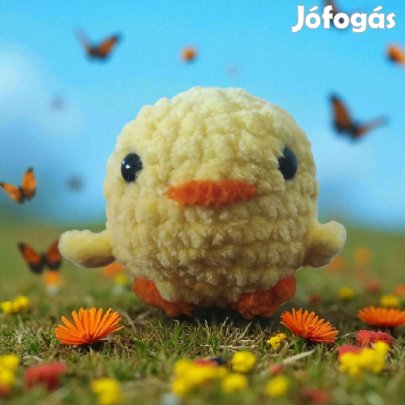 Horgolt plüss mini csibe