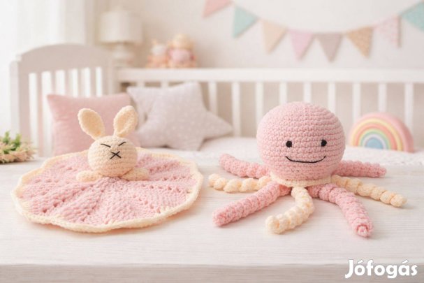 Horgolt szundikendő és polip