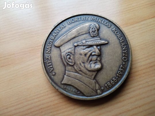 Horthy Miklós 1993-as Kenderesi újratemetés bronz érem
