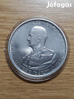 Horthy Miklós emlékérme utánveret, aluminium