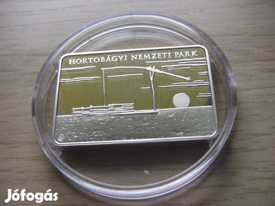 Hortobágyi Nemzeti Park Ezüst Emlékérem 2023 zárt kapsz + Tanúsítvány