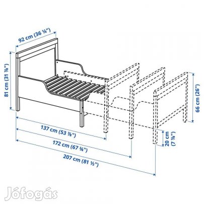 Hosszabbítható gyerekágy, Ikea