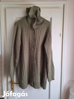 Hosszított gombos kardigán xxl