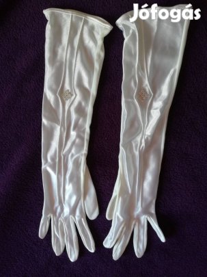 Hosszú alkalmi fehér, fekete,kesztyűk,újak!/72