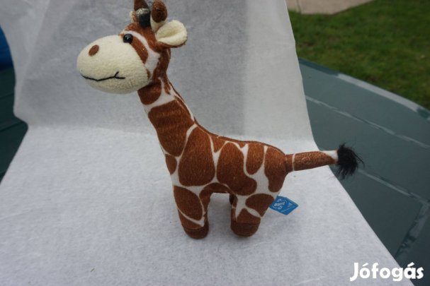 Hosszú nyakú plüss zsiráf eladó