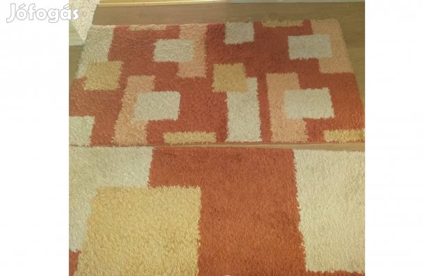 Hosszú szálú Shaggy szőnyeg. 2db 80×150cm, 1db 200×300cm