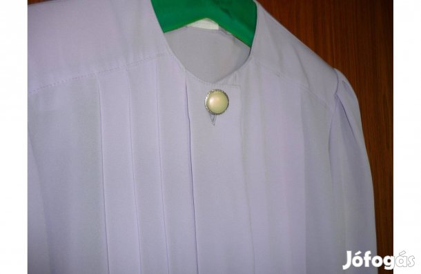 Hosszú ujjú halványlila blúz L méretben