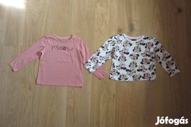 Hosszú ujjú lányka póló (128-as méret)