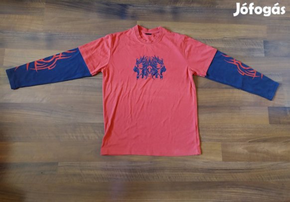 Hosszú ujjú póló, Glorious Sports wear, Piros sötét kék