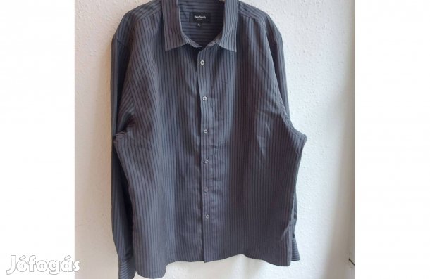 Hosszúujjú, csíkos férfi ing XL-es méretű