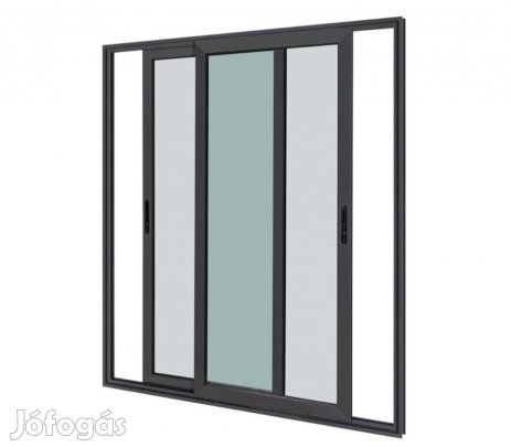 Hőszigetelt, kétszárnyú tolóajtós teraszajtók 180x200cm 