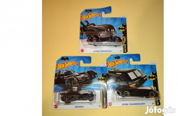Hot Weels Batman eredeti autók (3 fajta)