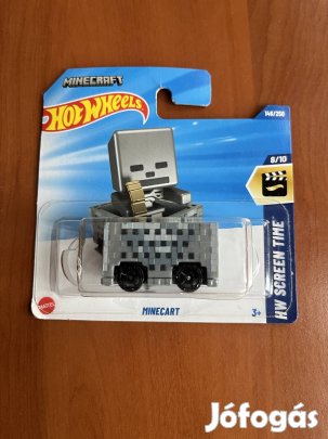 Hot Wheels 2025 - Minecraft Minecart Új