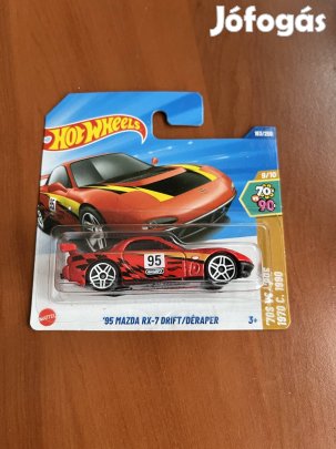 Hot Wheels 2025 - '95 Mazda RX-7 Drift piros Új
