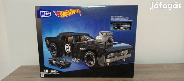 Hot Wheels Mega Rodger Dodger építő szett kisautóval
