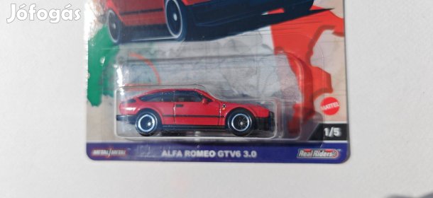 Hot Wheels Premium Alfa Romeo GTV6 3.0 piros 1/64