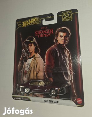 Hot Wheels Premium Pop Culture  Stranger Things 1983 BMW 733i, sérült!