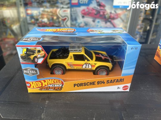 Hot Wheels Pull-Back Speeders Porsche 914 Safari Új