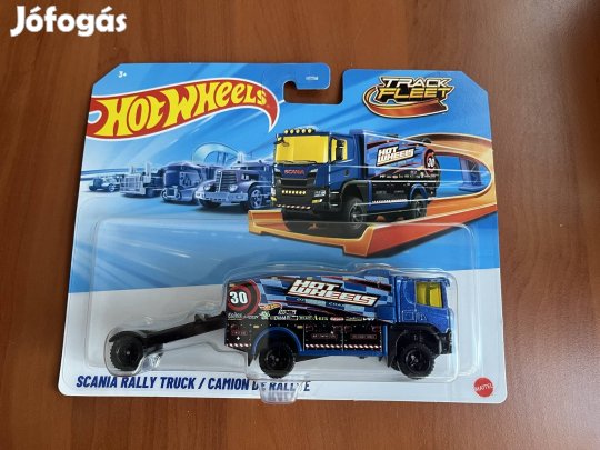 Hot Wheels Track Fleet Scania Rally Truck Új