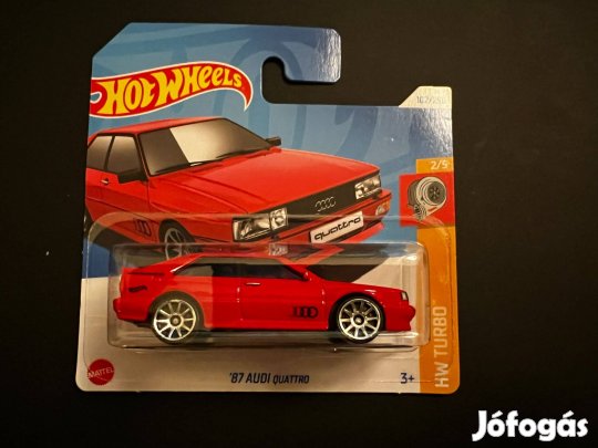 Hot Wheels '87 Audi Quattro - piros