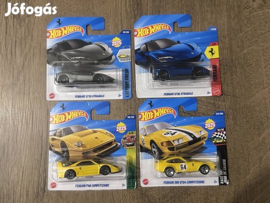 Hot Wheels - 4 db Ferrari egyben