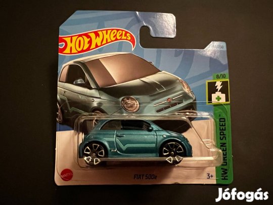 Hot Wheels - Fiat 500e - zöld