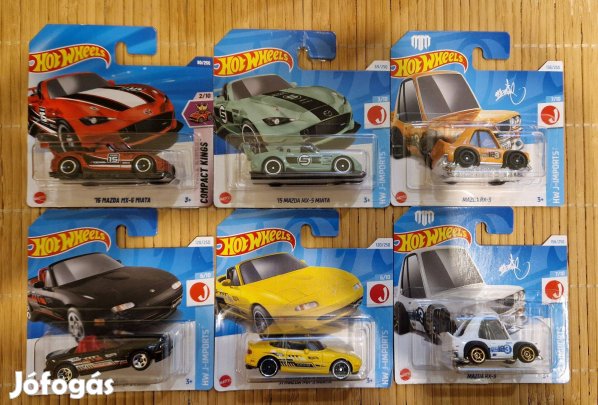 Hot Wheels - Kisautó csomag - Japán típusok - 28 db