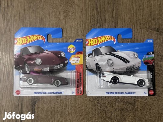 Hot Wheels - Porsche 911 Turbo cabrio - 2 db egyben