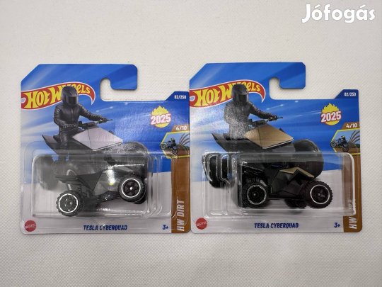 Hot Wheels - Tesla Cyberquad - 2 db 