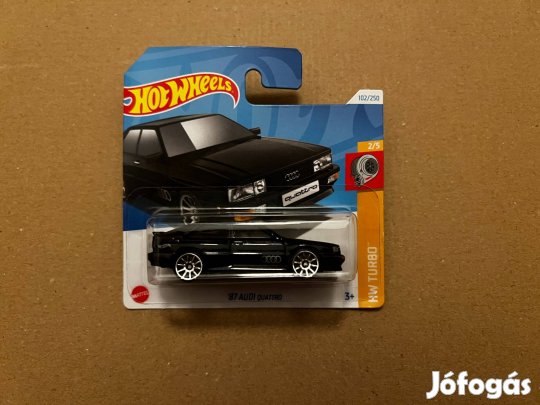 Hot Wheels - '87 Audi quattro - fekete
