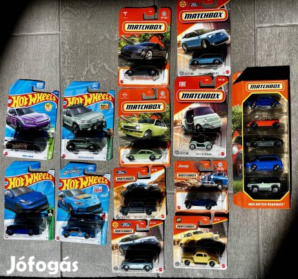 Hot wheels & Matchbox új bontatlan kisautók