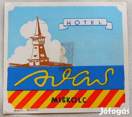 Hotel Avas Miskolc bőröndcímke matrica