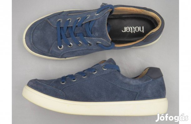 Hotter farmerkék velúrbőr félcipő, 37 / 37,5