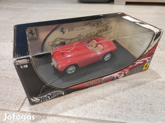 Hotwheels - 1949 Ferrari 166MM Barchetta 1:18 modell - Die Cast modell